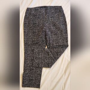 Tribal Women's Pull-on Black & White Print‎ Pants Size 10